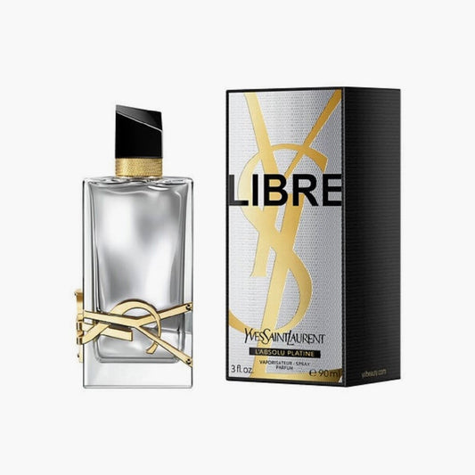 Yves Saint Laurent Libre L'Absolu Platine Parfum For Women 90ml Bottle and Packaging
