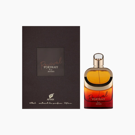 Afnan Portrait Revival Eau de Parfum 100ml Bottle and Box