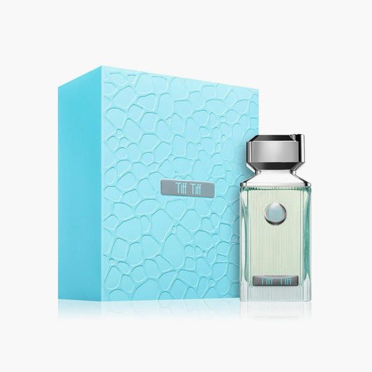 Ahmed Al Maghribi Tiff Tiff Eau de Parfum 100ml Bottle and Box