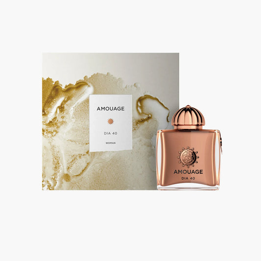 Amouage Dia 40 Extrait De Parfum For Women 100ml Bottle and Packaging