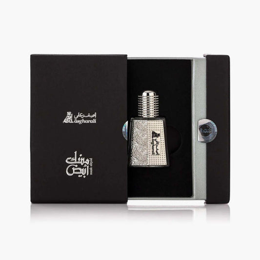 Asgharali Musk Abyid Attar 6ml Bottle and Box