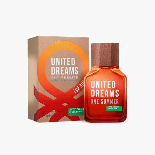 Benetton United Dreams One Summer For Him Brown Eau de Toilette 100ml Bottle and Box