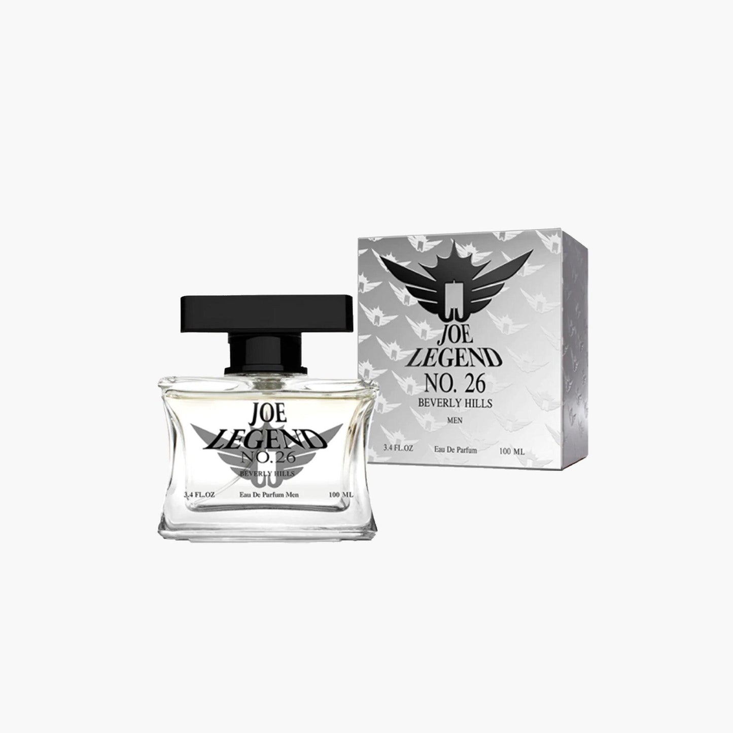 Beverly Hills Joe Legend No.26 Men Eau de Parfum 100ml Bottle and Box
