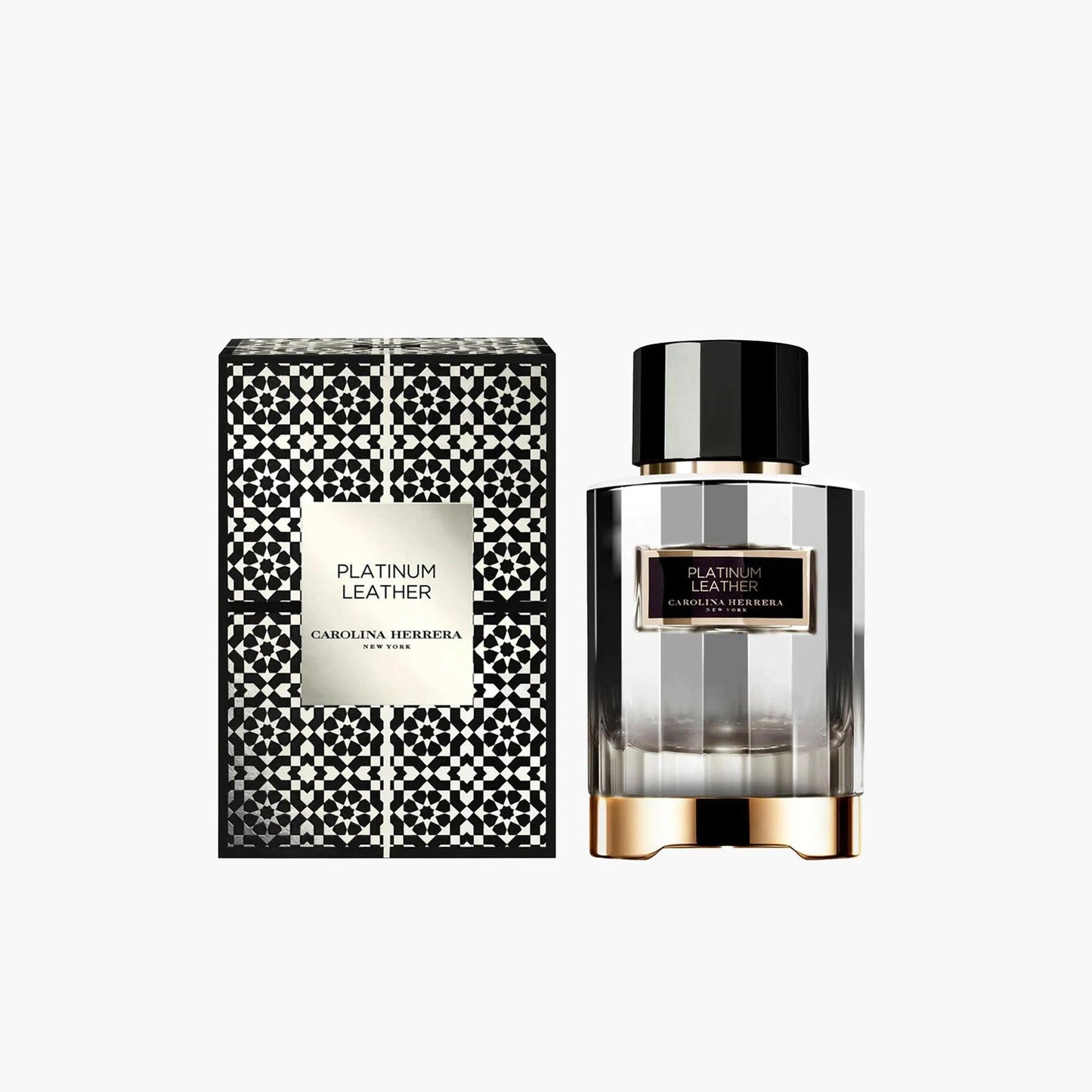 Carolina Herrera Platinum Leather Eau de Parfum 100ml Bottle and Box