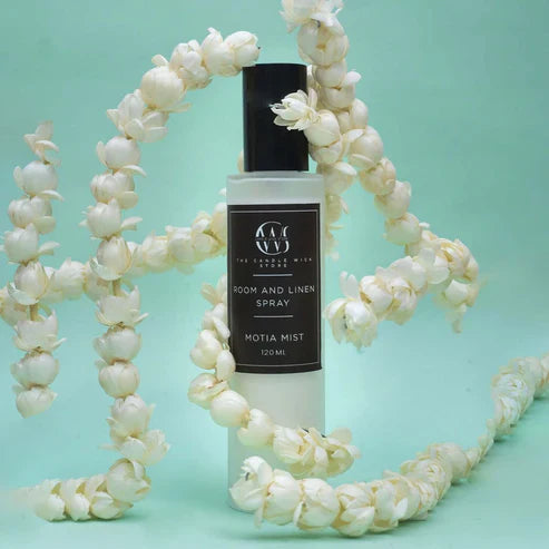 Candle Wick Store Room & Linen Motia Mist Spray 120ml Bottle and Packaging