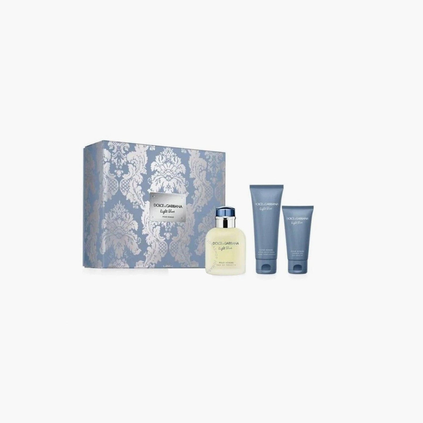 Dolce & Gabbana Light Blue Eau De Toilette 100ml with shower gel and body lotion in floral gift box packaging