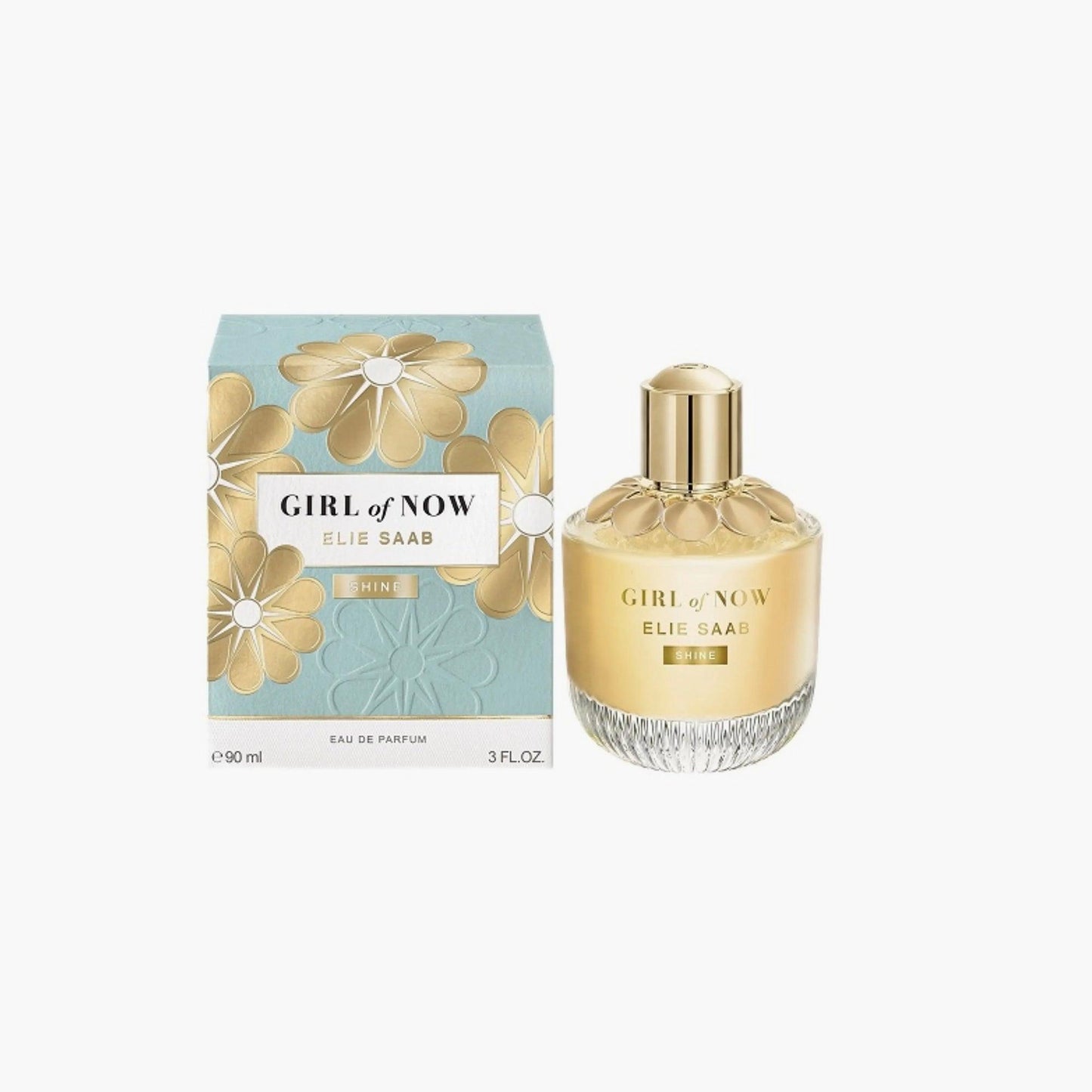 Elie Saab Girl Of Now Shine Eau de Parfum 90ml Bottle and Box