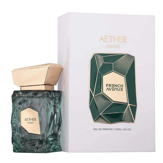 French Avenue Aether Extrait De Parfum For Men 100ml Bottle and Packaging
