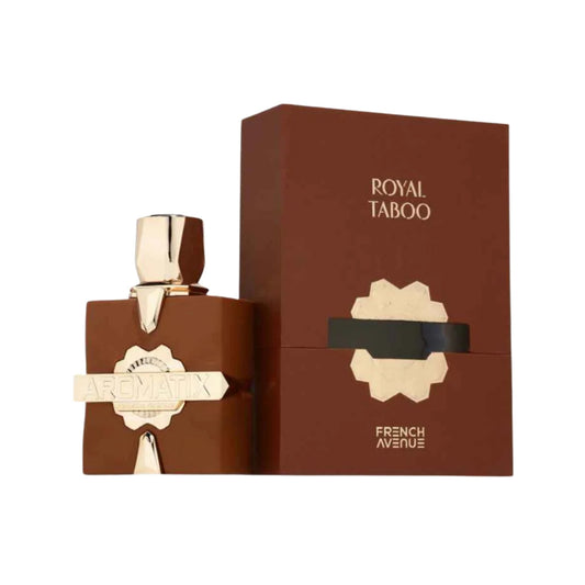 French Avenue Aromatix Royal Taboo Extrait De Parfum Unisex 100ml Bottle and Packaging
