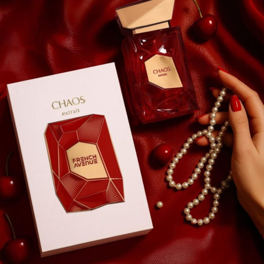 French Avenue Chaos Extrait De Parfum Unisex 100ml Bottle and Packaging