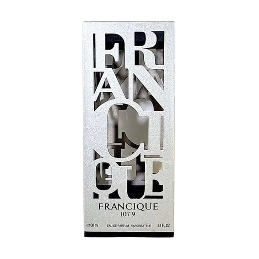 French Avenue Francique 107.9 Extrait De Parfum Unisex 100ml Bottle and Packaging
