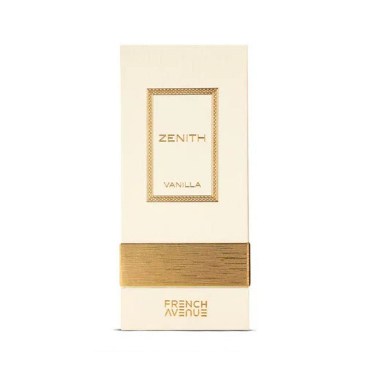 French Avenue Zenith Vanilla Eau De Parfum Unisex 100ml Bottle and Packaging