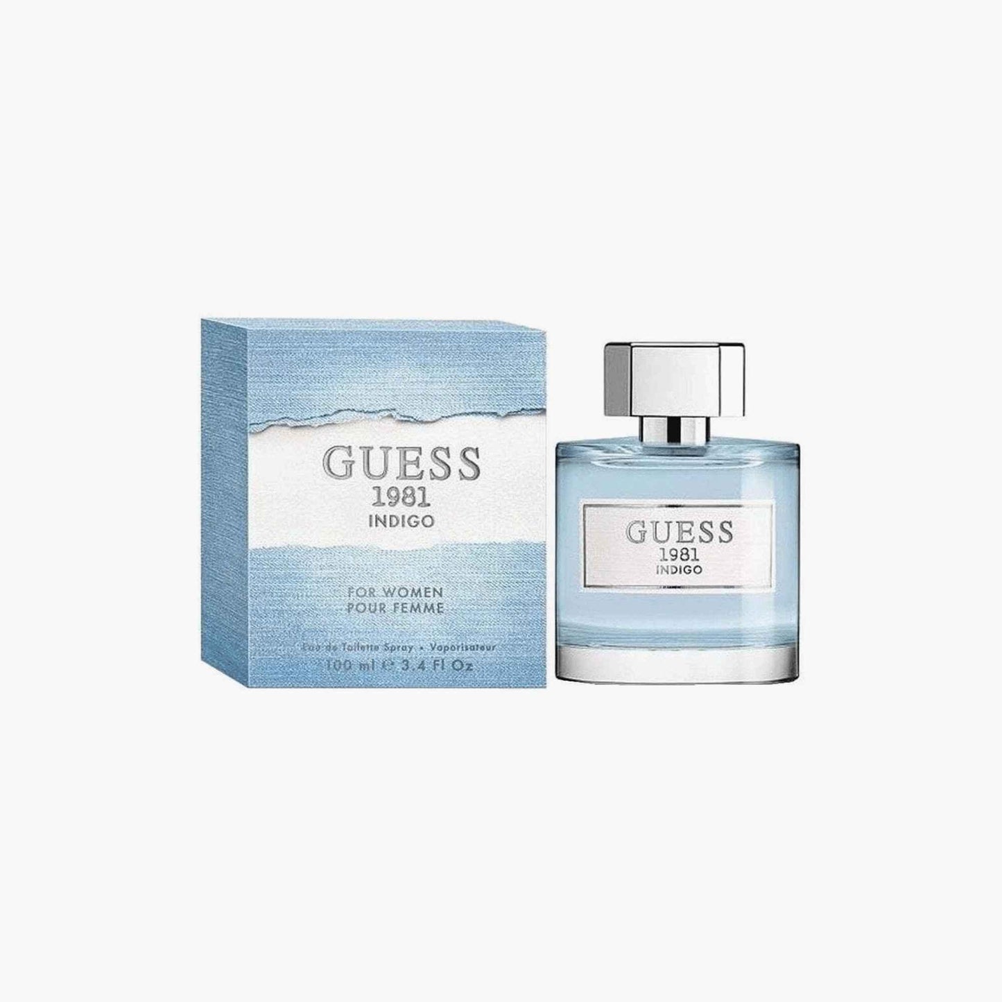 Guess 1981 Indigo Eau de Toilette 100ml Bottle and Box