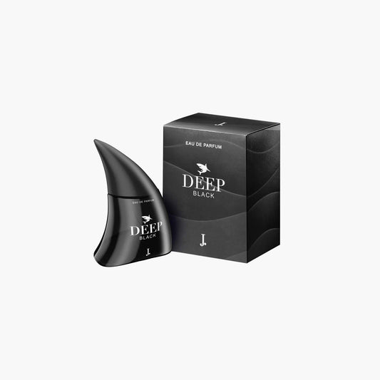 J. Deep Black Eau de Parfum 75ml Bottle and Box