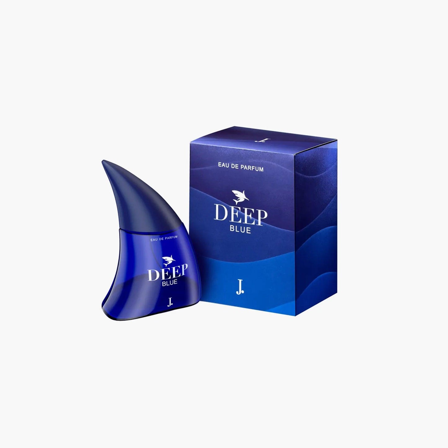 J. Deep Blue Eau de Parfum 75ml Bottle and Box