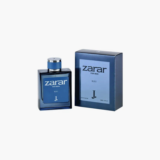 J. Zarar Blu For Men Eau de Parfum 100ml Bottle and Box