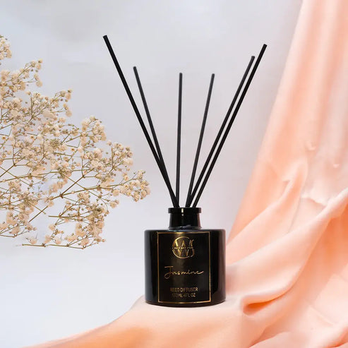 Candle Wick Store Jasmine Reed Diffuser 120ml Bottle and Packaging