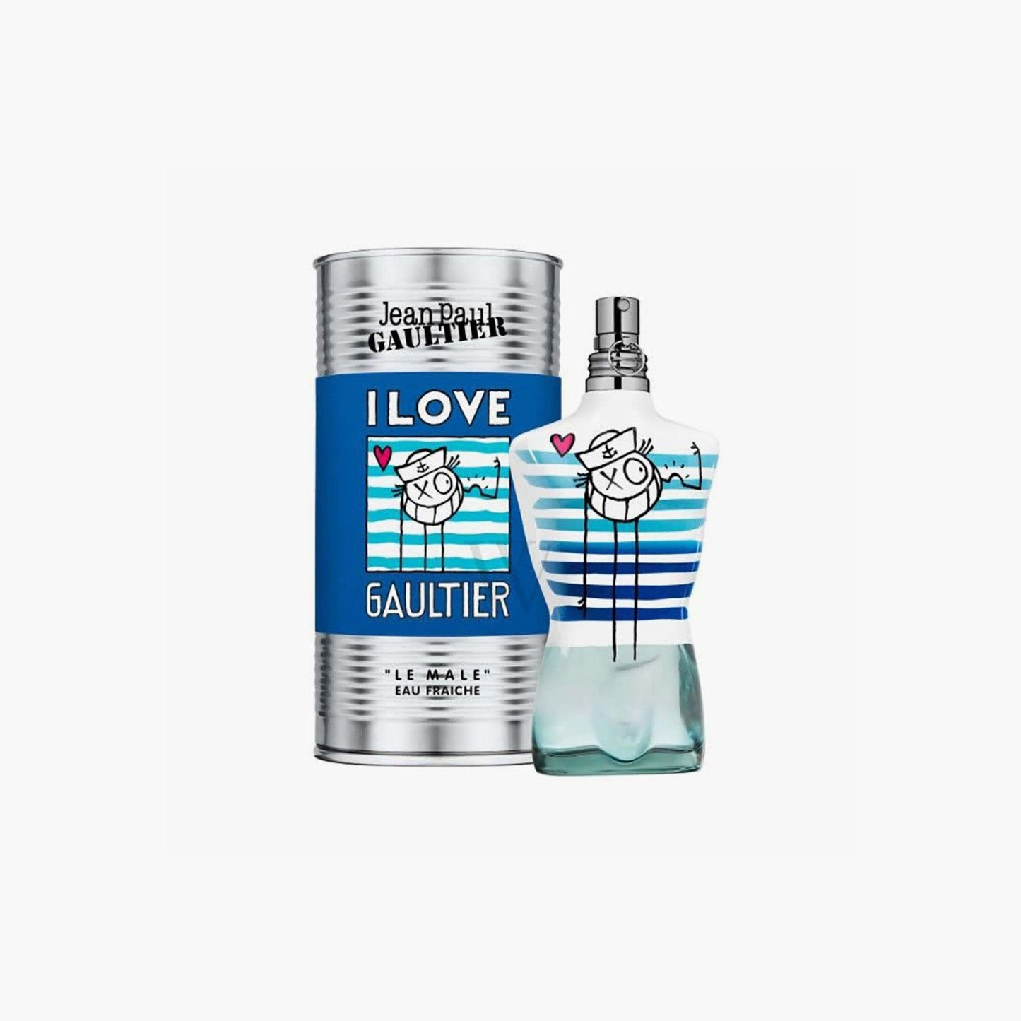 Jean Paul Gaultier I Love Gaultier Le Male Eau Fraiche 125ml Bottle and Box