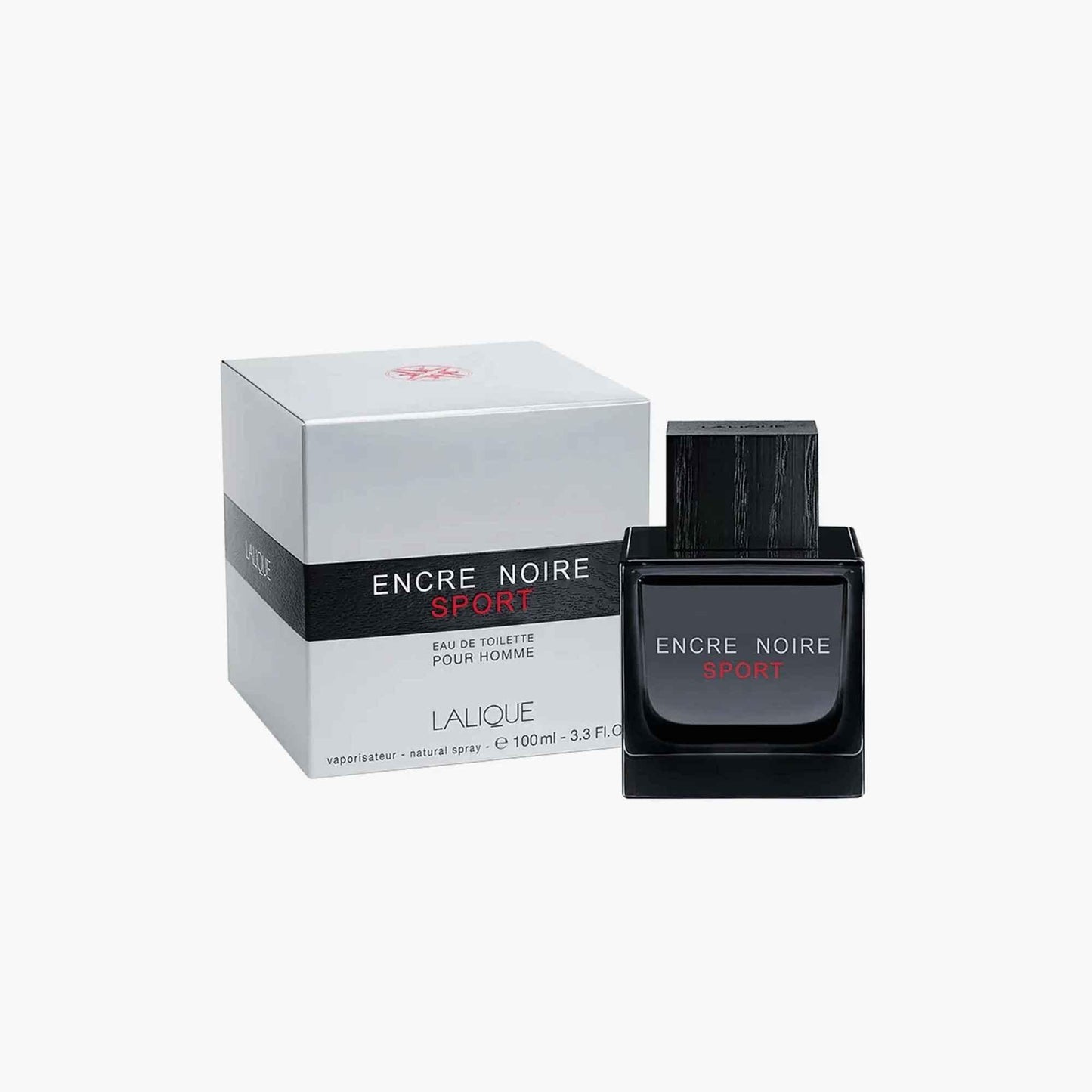 Lalique Encre Noire Sport Pour Homme Eau de Toilette 100ml Bottle and Box