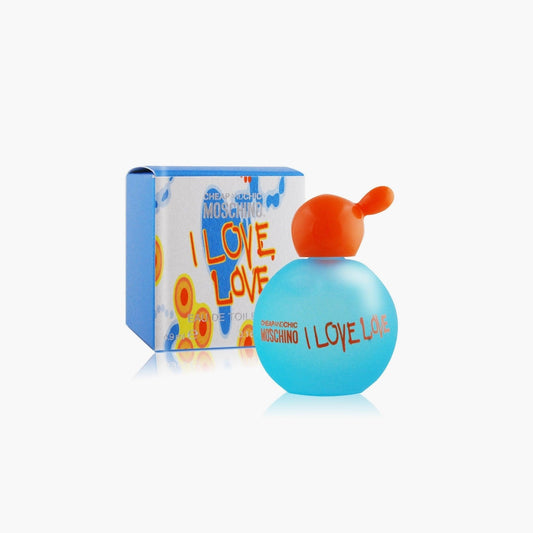 Moschino Cheap & Chic I Love Love Eau de Toilette Mini For Women 4.9ml Bottle and Box