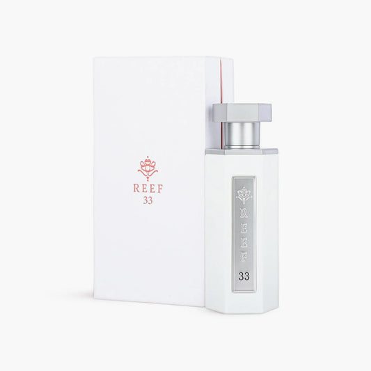Reef 33 White Eau De Parfum Unisex 100ml Bottle and Packaging