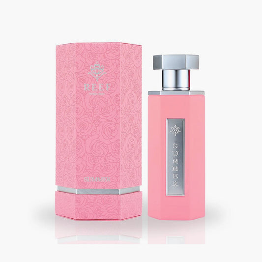 Reef Summer Pink Eau De Parfum Unisex 100ml Bottle and Packaging