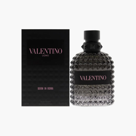 Valentino Uomo Born In Roma Eau De Toilette For Men 100ml Bottle and Packaging