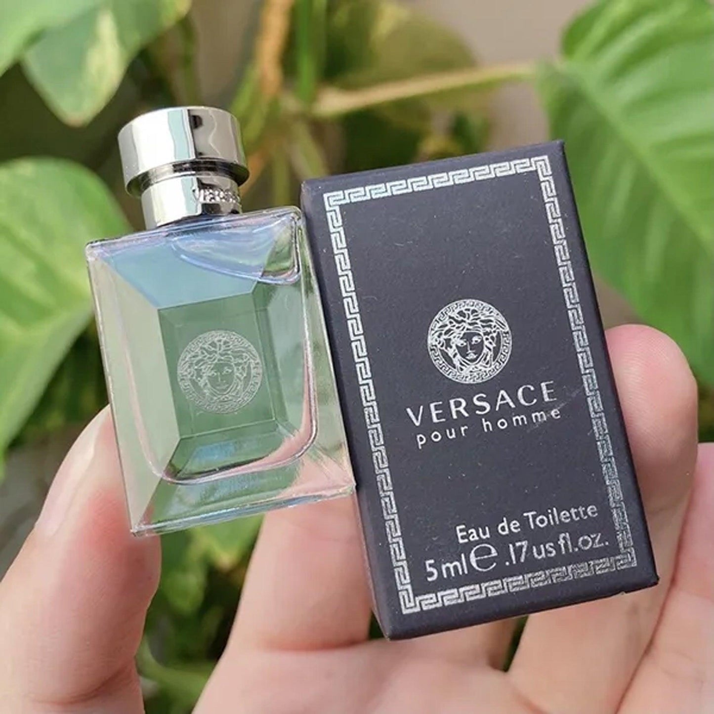 Versace Pour Homme Eau De Toilette Mini 5ml Bottle and Box