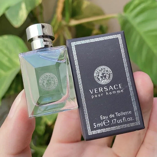 Versace Pour Homme Eau De Toilette Mini 5ml Bottle and Box