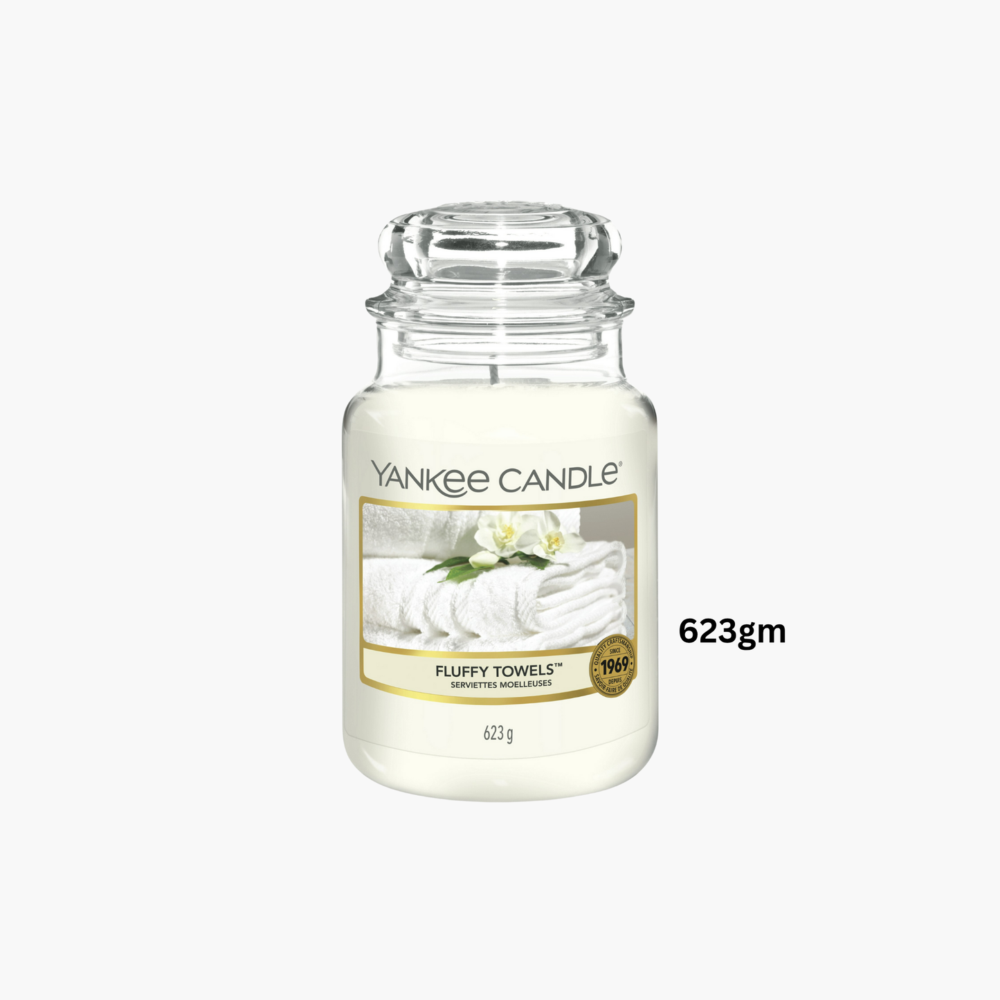 Yankee Candles Yankee Fluffy Towels Scented Candle Fragrance Notes and Details