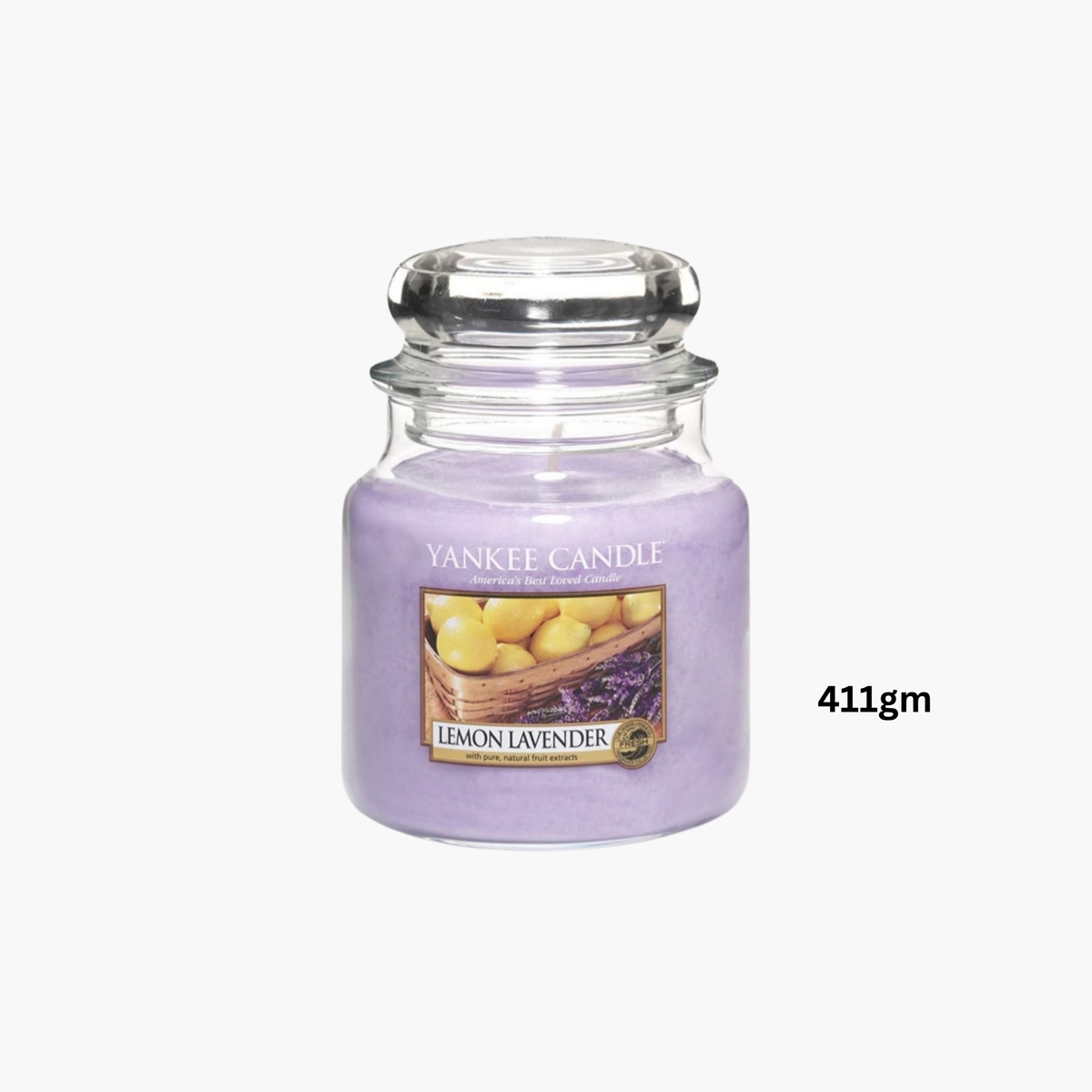 Yankee Candles Yankee Lemon Lavender Scented Candle Back View