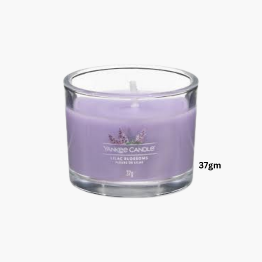 Yankee Candles Yankee Lilac Blossoms Scented Candle Bottle and Packaging