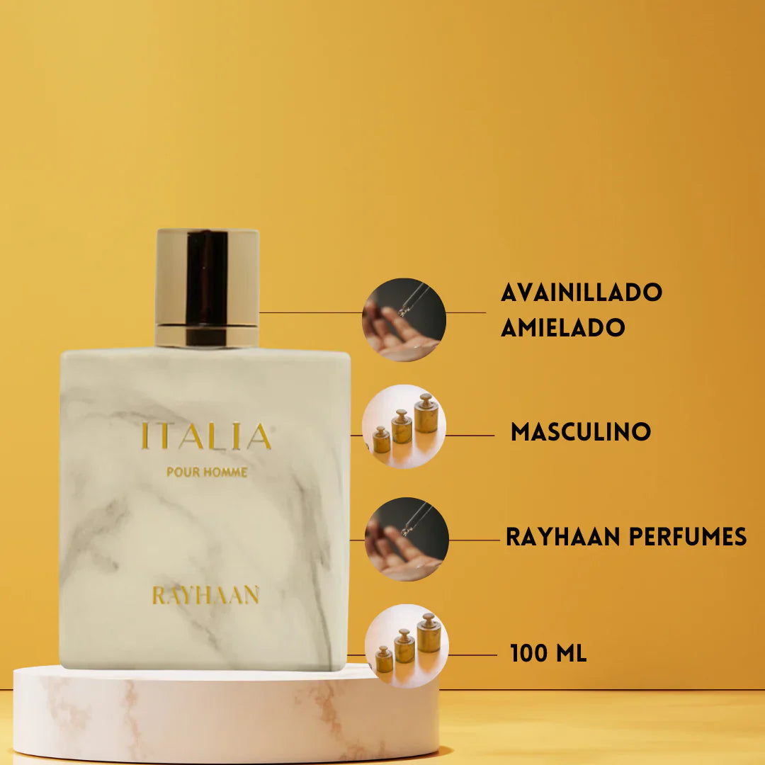 Rayhaan Perfumes Rayhaan Italia Eau De Parfum For Men 100ml Side View