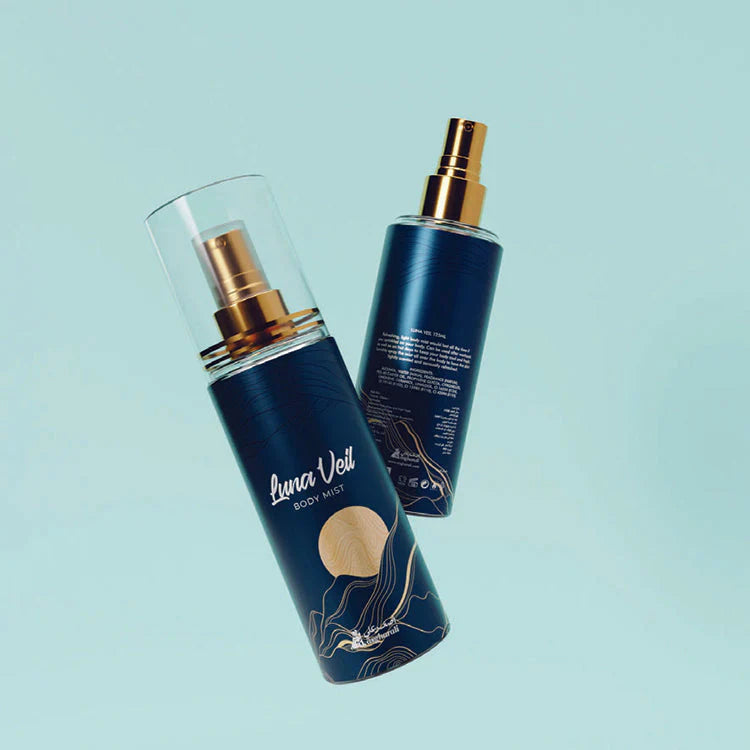 Asgharali Perfumes Asgharali Luna Veil Body Spray Unisex 125ml Bottle and Packaging