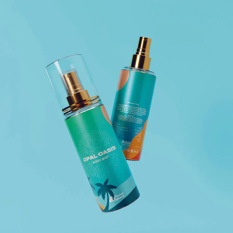 Asgharali Perfumes Asgharali Opal Oasis Body Spray Unisex 125ml Bottle and Packaging