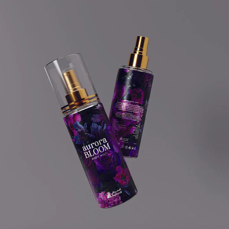 Asgharali Perfumes Asgharali Aurora Bloom Body Spray Unisex 125ml Bottle and Packaging
