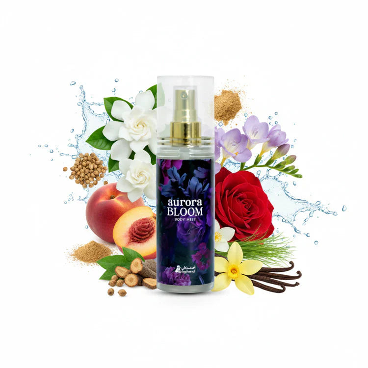 Asgharali Perfumes Asgharali Aurora Bloom Body Spray Unisex 125ml Fragrance Notes and Details