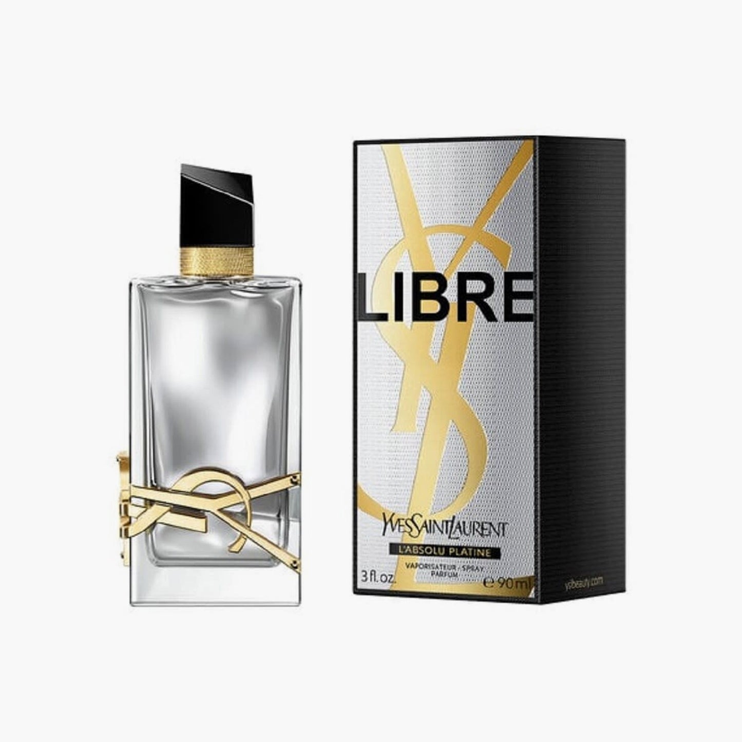 Yves Saint Laurent Libre L'Absolu Platine Parfum For Women 90ml Bottle and Packaging