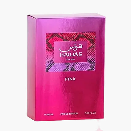 Rasasi Hawas Pink Eau De Parfum For Women 100ml Close-Up View