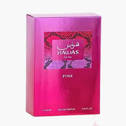 Rasasi Hawas Pink Eau De Parfum For Women 100ml Close-Up View