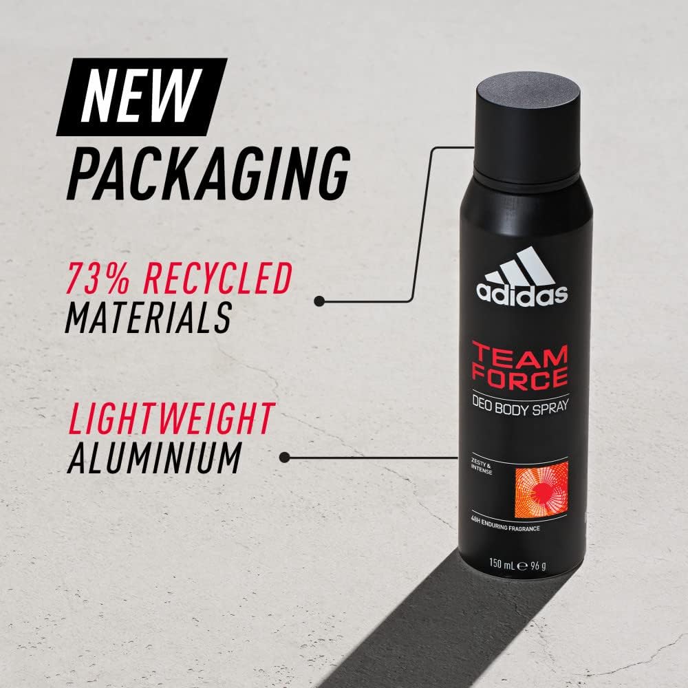 Adidas Team Force Energetic And Woody Deo Body Spray For Men 150ml price