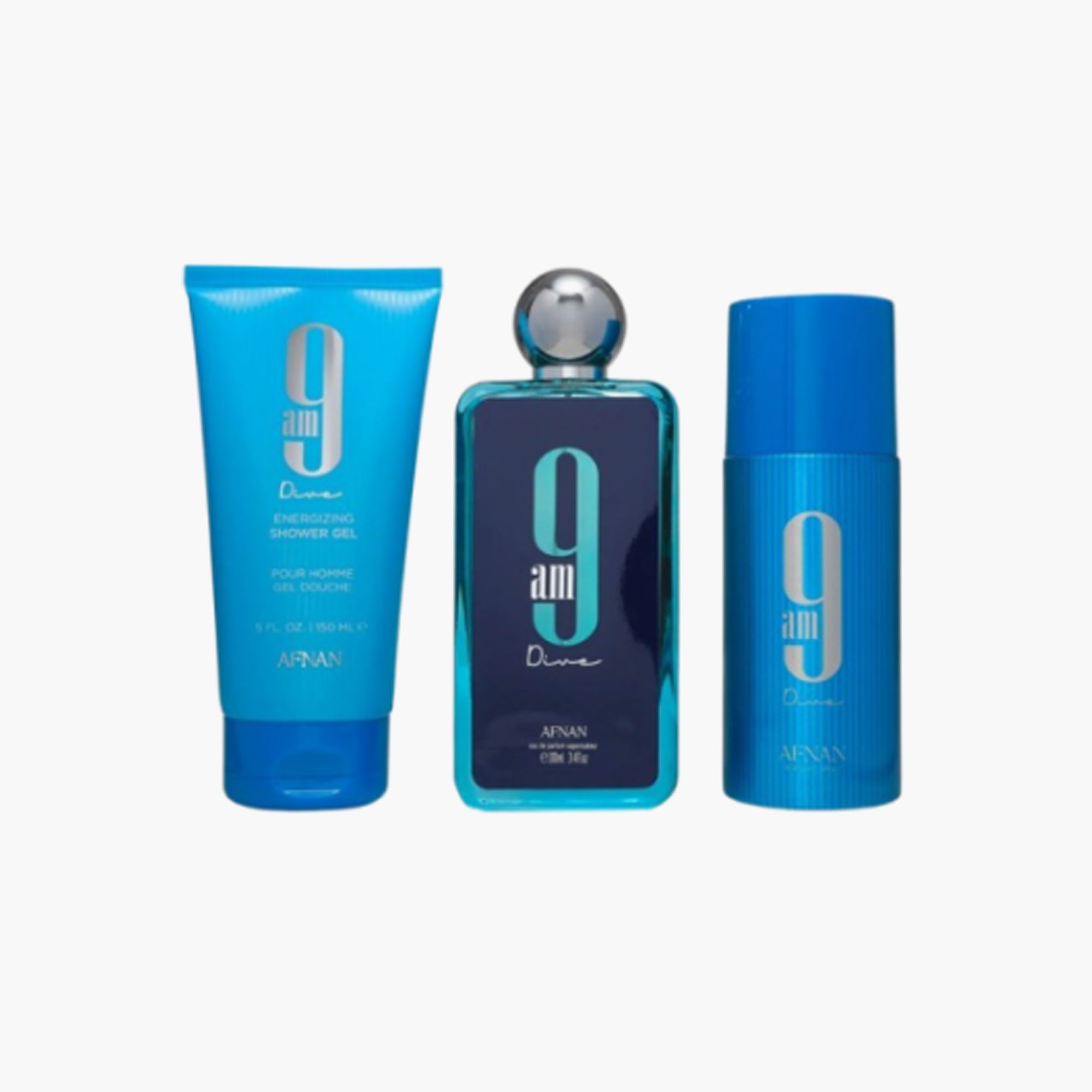 Afnan 9AM Dive 3 Piece Gift Set Unisex