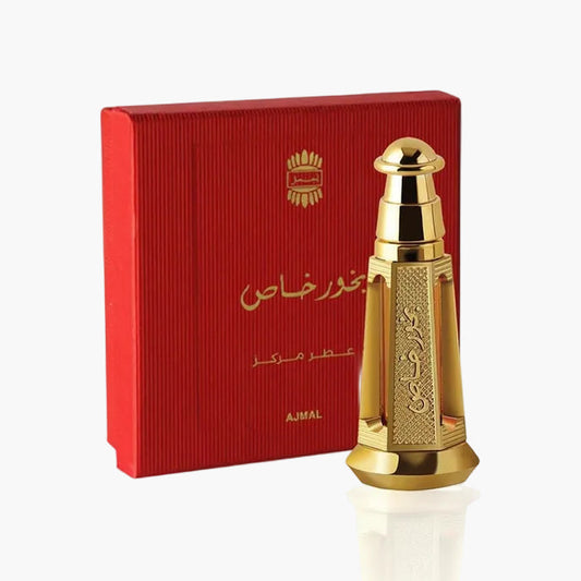 Ajmal Bakhoor Khas Attar Unisex 3ml Bottle and Packaging