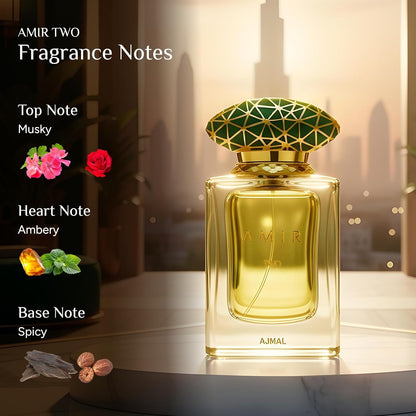 Ajmal Amir Two Eau De Parfum Unisex 50ml Fragrance Notes and Details