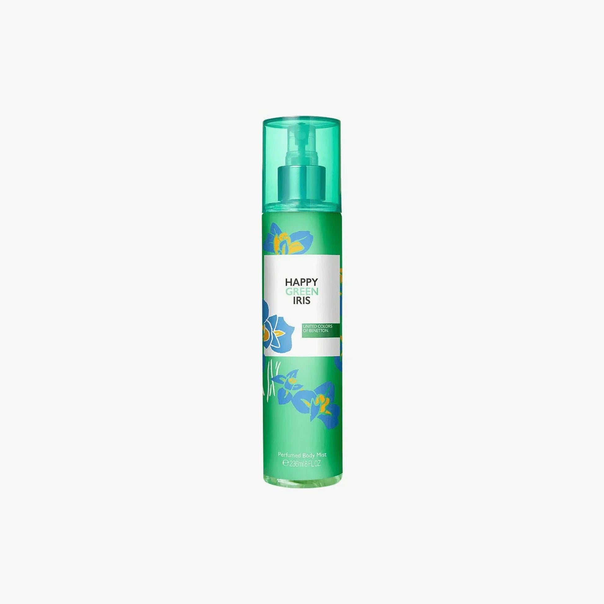 Benetton Body Mist Happy Green Iris 236Ml