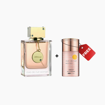 Armaf Club De Nuit Woman Eau De Parfum 105Ml Free Armaf Club De Nuit Woman Perfume Body Spray 250Ml