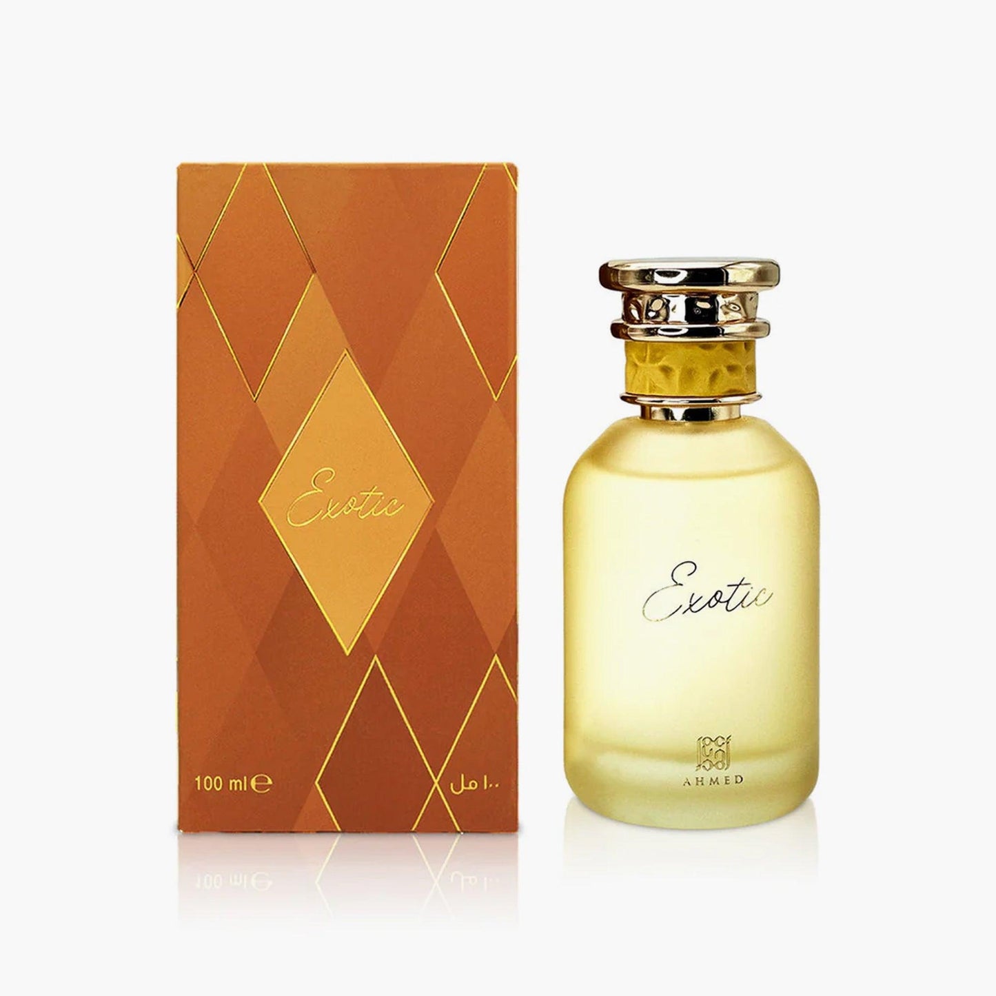 Ahmed Al Maghribi Exotic Eau de Parfum 100ml Bottle and Box