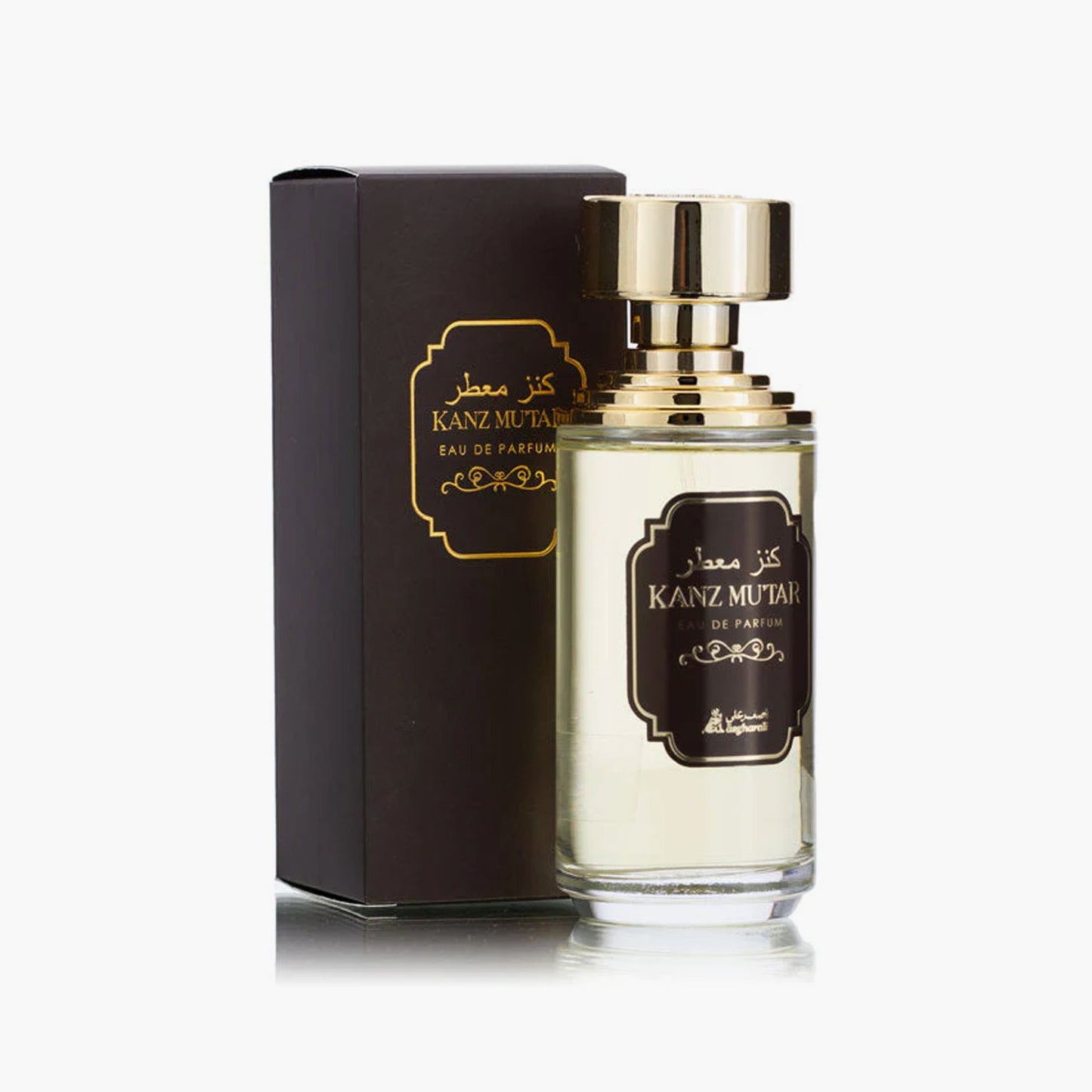 Asgharali Perfumes Asgharali Kanz Mutar Eau De Parfum Unisex 100ml Bottle and Packaging
