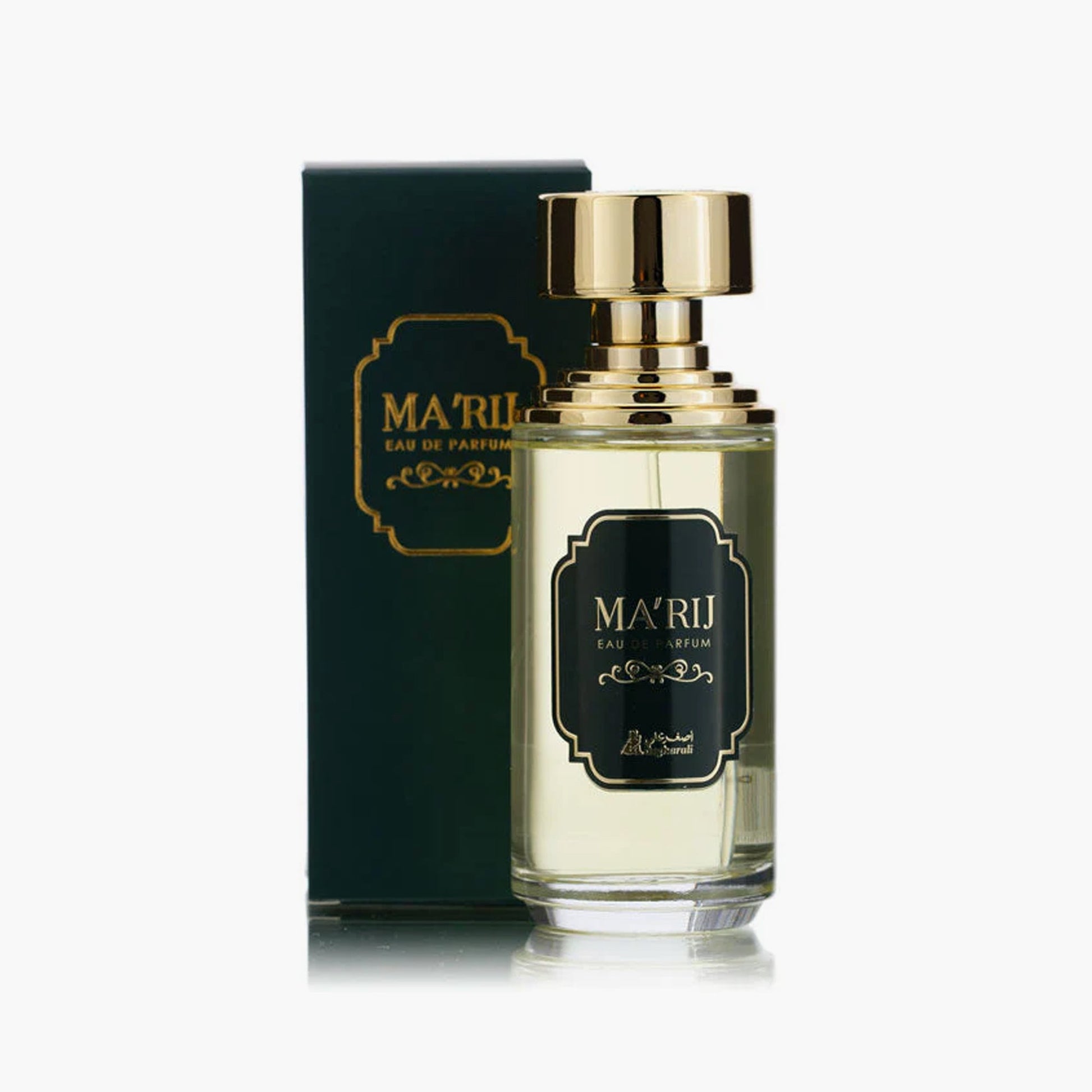 Asgharali Perfumes Asgharali Ma'rij Eau De Parfum Unisex 100ml Bottle and Packaging
