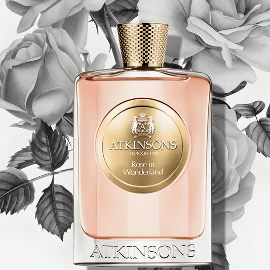 Atkinsons Rose In Wonderland Eau De Parfum For Women 100ml Bottle and Packaging